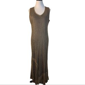 Damianou Metallic Sleeveless Dress